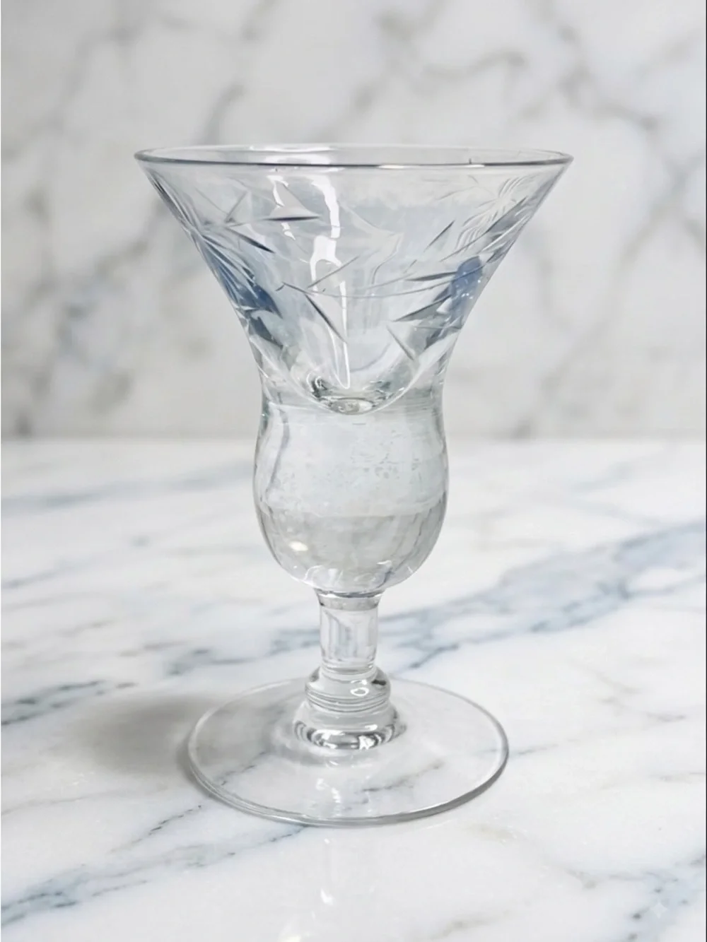 Vintage Stuart Crystal footed Glass